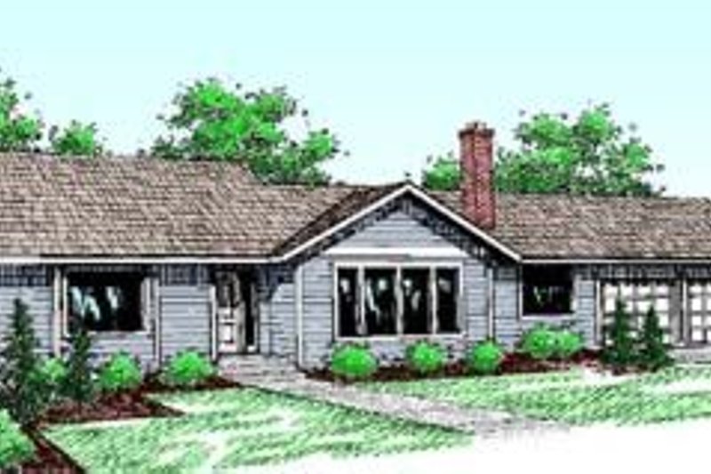House Design - Traditional Exterior - Front Elevation Plan #60-409