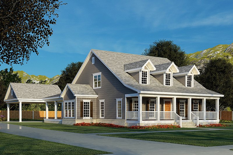 House Blueprint - Exterior - Other Elevation for Southern House Plan #17-1026 - 4 bed, 3 bath