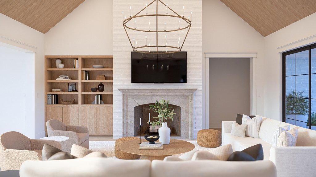Interior - Family Room for Cottage House Plan #455-774 - 3 bed, 2.5 bath