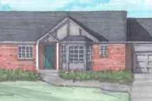 Ranch Exterior - Front Elevation Plan #136-116