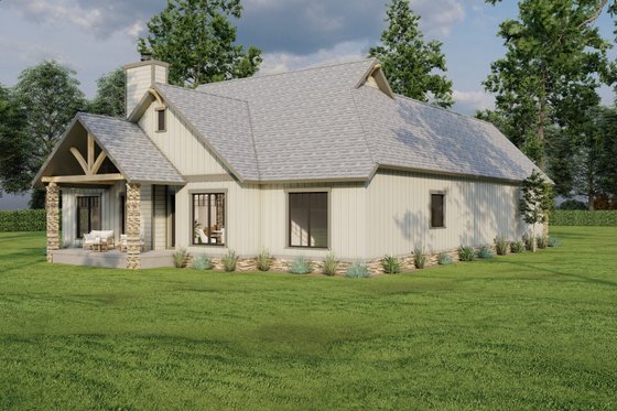 Exterior - Other Elevation 3 for Craftsman House Plan #17-2910 - 3 bed, 2 bath