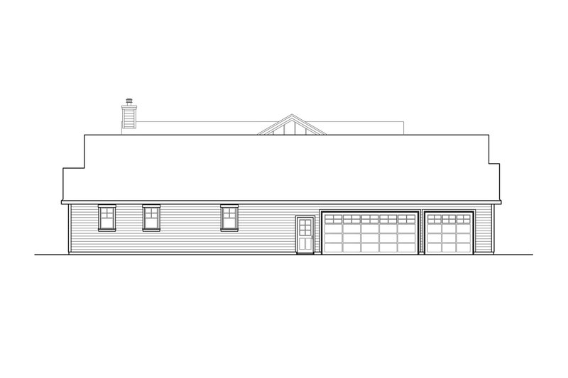 House Plan Design - Exterior - Other Elevation for Ranch House Plan #124-1105 - 3 bed, 2.5 bath
