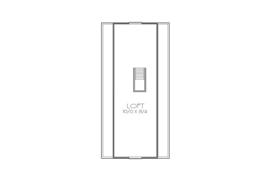 Floor Plan - Upper Floor for Traditional House Plan #423-38 - 1 bed, 1 bath