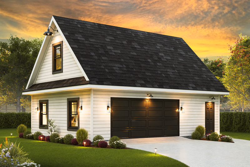 Architectural House Design - Craftsman Exterior - Front Elevation Plan #54-661