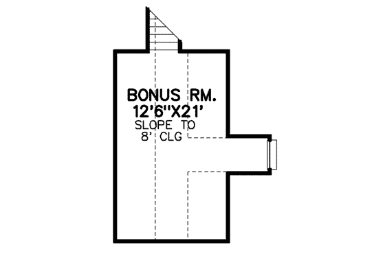 Floor Plan - Other Floor for Traditional House Plan #65-414 - 3 bed, 2 bath