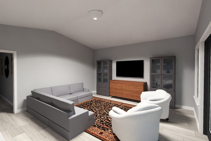Architectural House Design - Interior - Family Room 1 for Modern House Plan #513-2433 - 3 bed, 2 bath