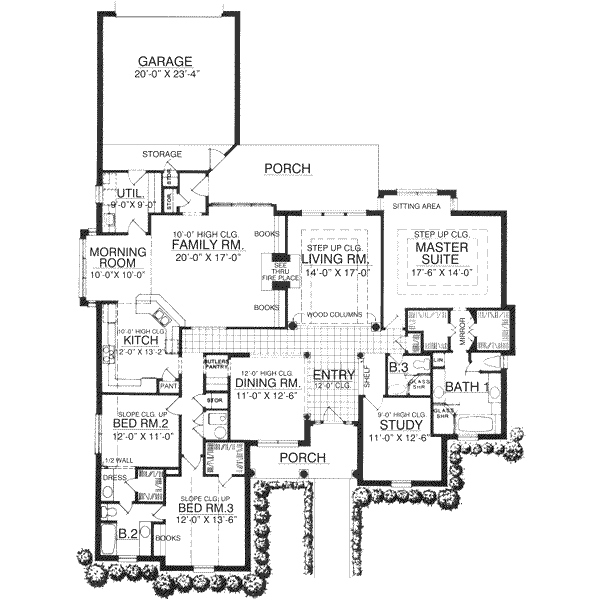 Home Plan - European Floor Plan - Main Floor Plan #40-142