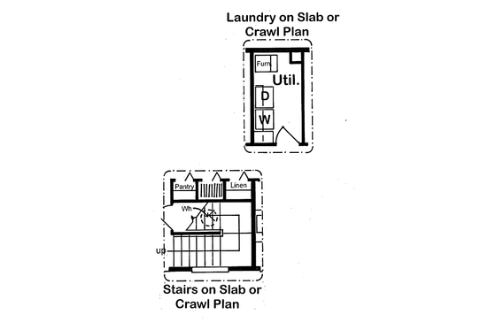 Alternate floor plan - 2200 square foot traditional home