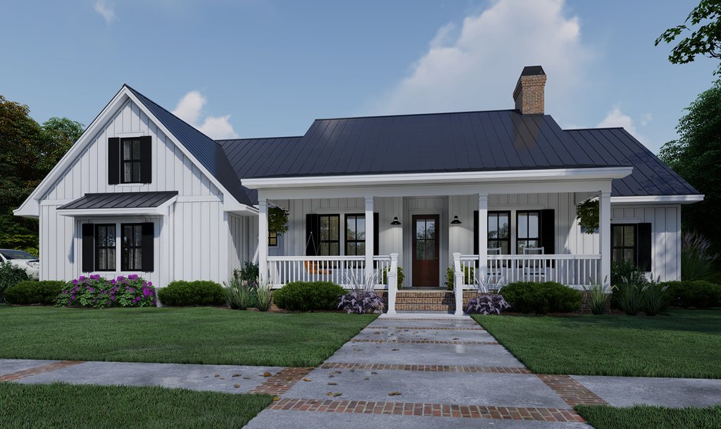 Farmhouse Style House Plan 4 Beds 3 Baths 2192 Sq Ft Plan 120 263 Eplans Com
