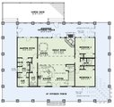 Country Style House Plan - 5 Beds 3 Baths 2903 Sq/Ft Plan #17-3428 