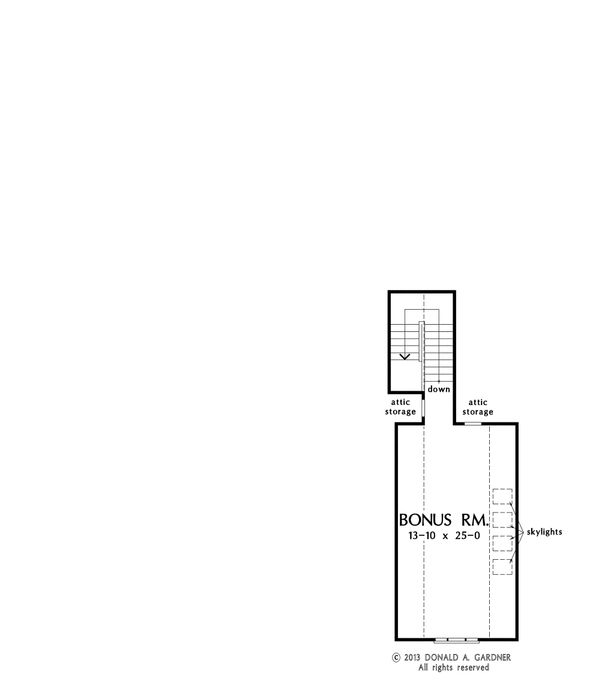 House Blueprint - Country Floor Plan - Upper Floor Plan #929-8