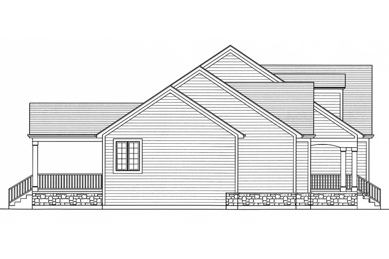 Architectural House Design - Left Side Elevation