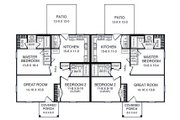 Country Style House Plan - 2 Beds 2 Baths 1650 Sq/Ft Plan #21-634 Floor 