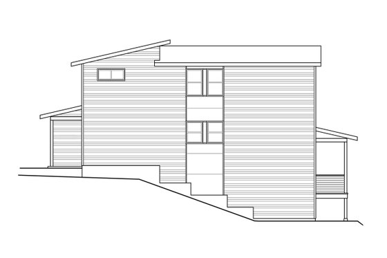 Exterior - Other Elevation for Modern House Plan #124-1282 - 3 bed, 2.5 bath