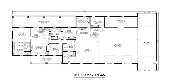 Country Floor Plan - Main Floor Plan #1064-272