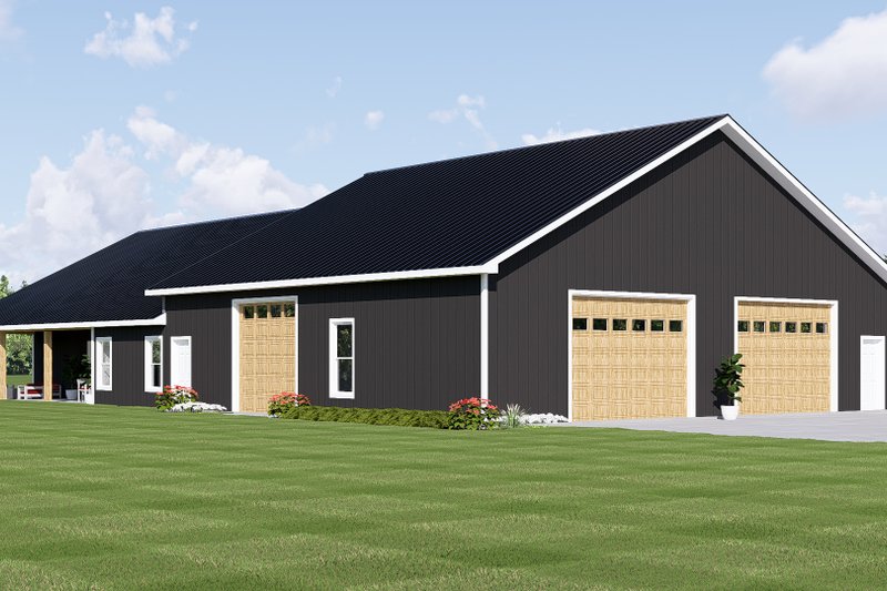 Architectural House Design - Exterior - Other Elevation 2 for Barndominium House Plan #1064-482 - 3 bed, 2.5 bath