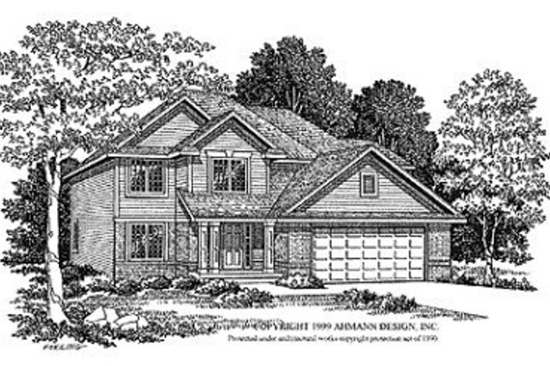 Dream House Plan - Traditional Exterior - Front Elevation Plan #70-372
