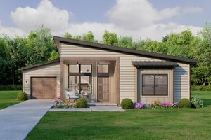 House Design - Exterior - Front Elevation for Country House Plan #1089-57 - 3 bed, 2 bath
