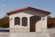 Adobe / Southwestern Style House Plan - 0 Beds 1 Baths 311 Sq/Ft Plan #1106-186 Exterior 