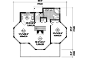 Country Style House Plan - 3 Beds 1 Baths 2520 Sq/Ft Plan #25-4740 Floor 