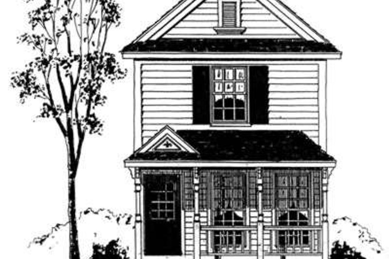 Farmhouse Style House Plan - 2 Beds 2.5 Baths 1050 Sq/Ft Plan #410-248