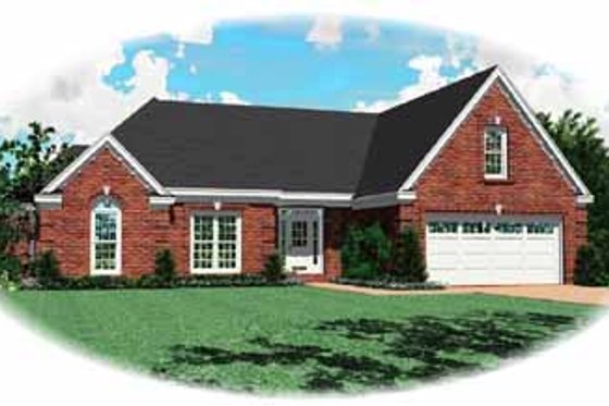 Exterior - Front Elevation for Traditional House Plan #81-295 - 3 bed, 2 bath