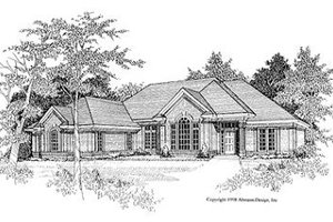 Traditional Exterior - Front Elevation Plan #70-378