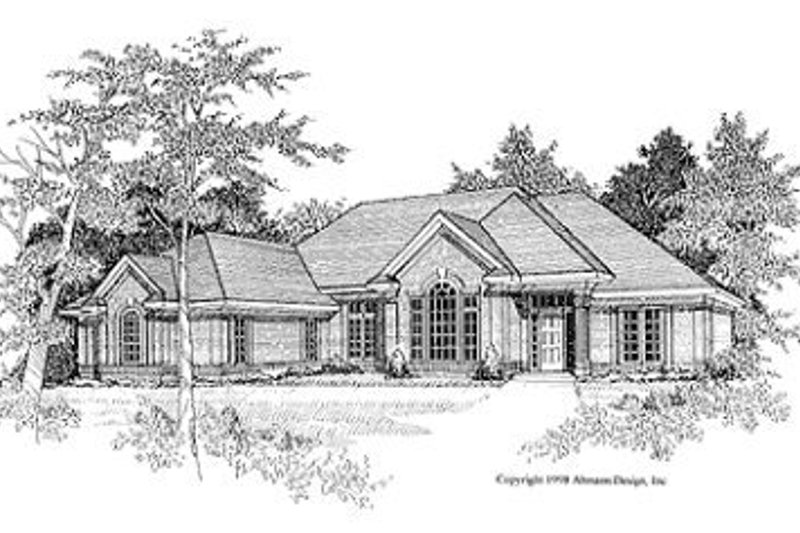 Architectural House Design - Traditional Exterior - Front Elevation Plan #70-378