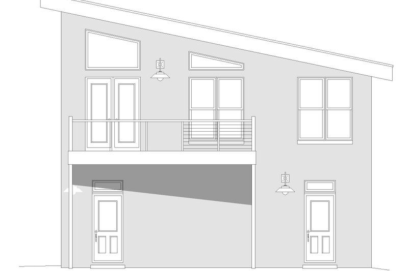 Architectural House Design - Exterior - Other Elevation 1 for Modern House Plan #932-598 - 2 bed, 2 bath