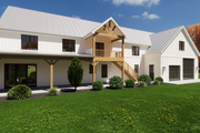Barndominium Style House Plan - 4 Beds 3.5 Baths 3274 Sq/Ft Plan #1116-15 Exterior 
