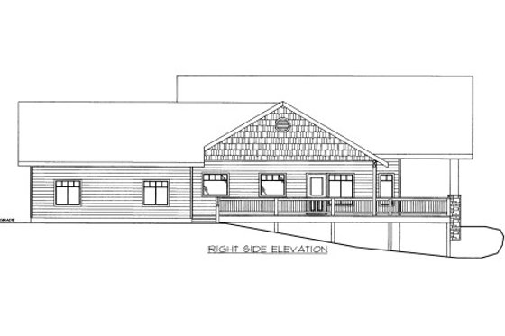 Exterior - Other Elevation for Bungalow House Plan #117-704 - 1 bed, 2 bath