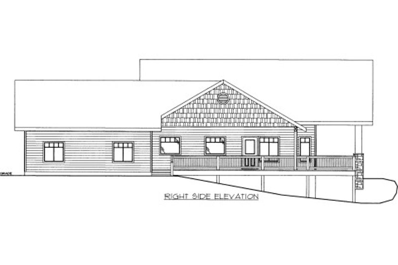 Dream House Plan - Exterior - Other Elevation for Bungalow House Plan #117-704 - 1 bed, 2 bath