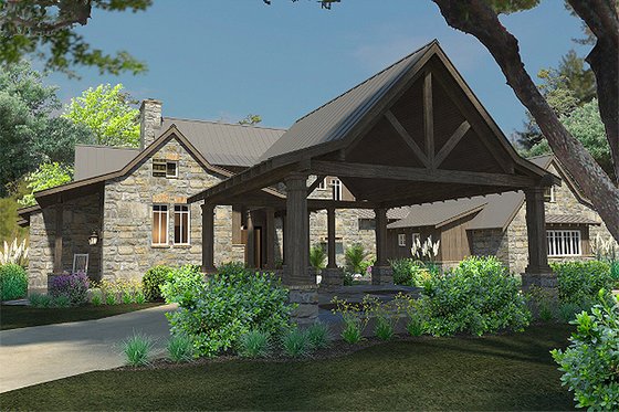 Exterior - Other Elevation 6 for Craftsman House Plan #120-186 - 4 bed, 4 bath