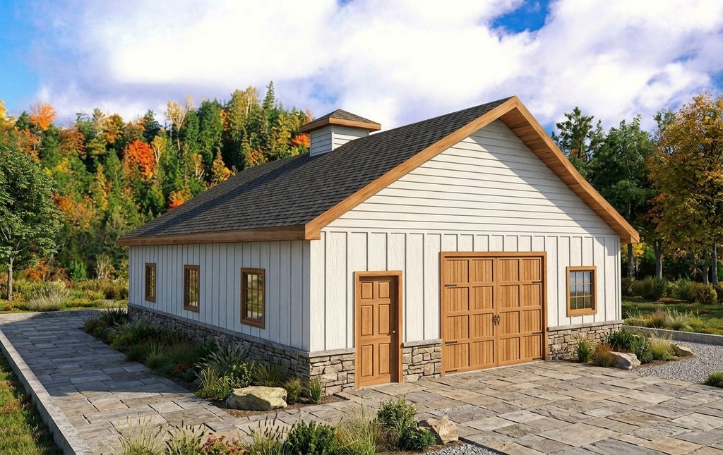 Exterior - Front Elevation 2 for Traditional House Plan #117-308, 0 bath