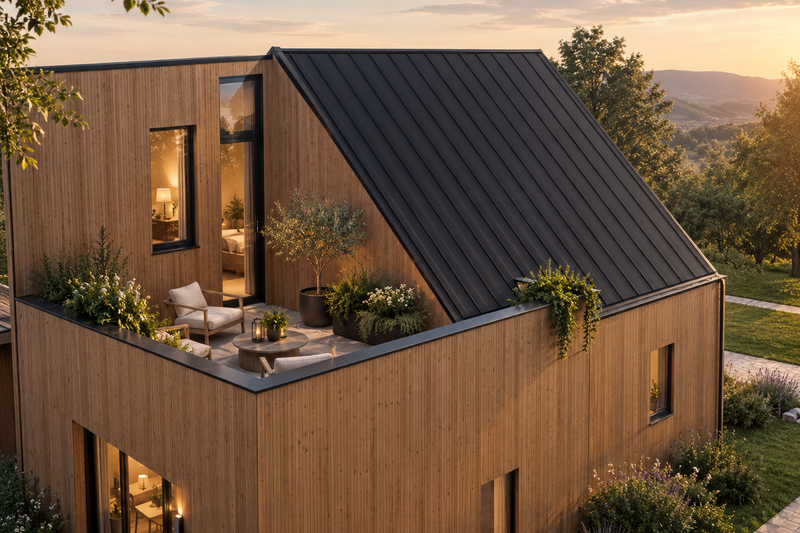 Architectural House Design - Exterior - Other Elevation 3 for Modern House Plan #542-13 - 3 bed, 2 bath