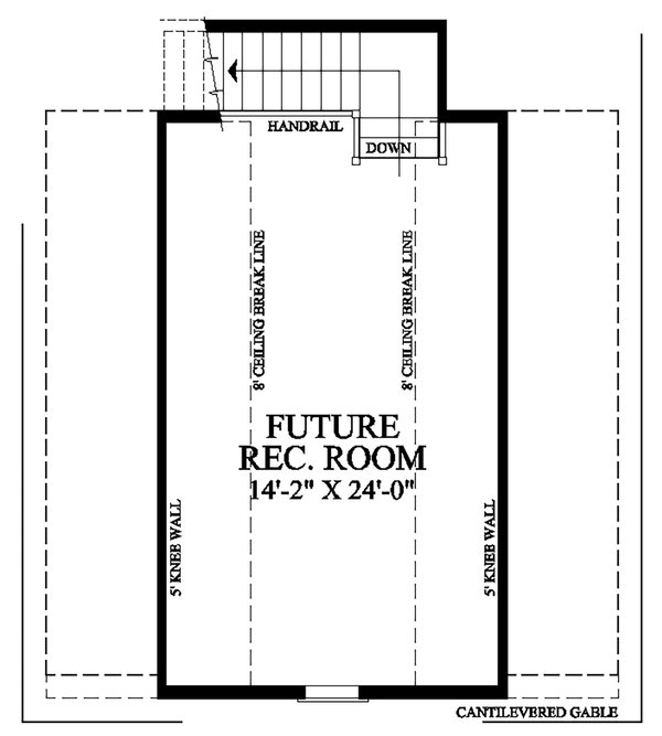 Architectural House Design - Floor Plan - Other Floor 1 for Cottage House Plan #137-392 - 3 bed, 3 bath