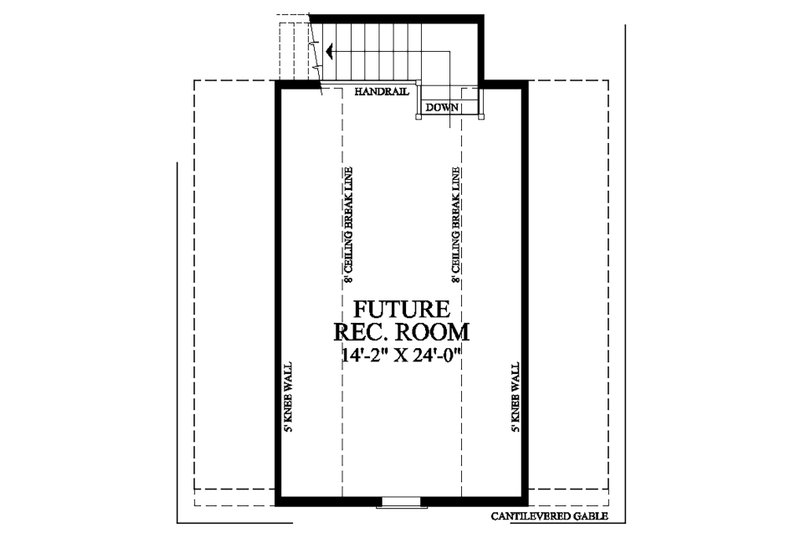 Architectural House Design - Floor Plan - Other Floor 1 for Cottage House Plan #137-392 - 3 bed, 3 bath