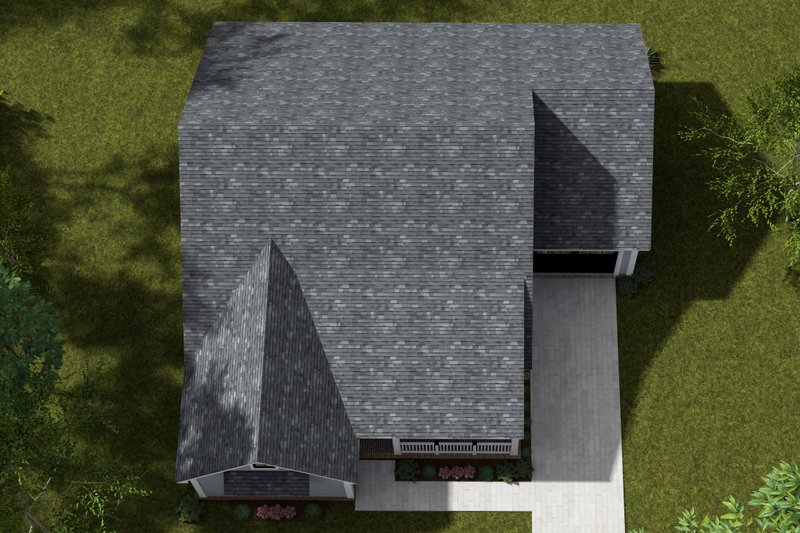 House Design - Exterior - Other Elevation 3 for Cottage House Plan #513-2266 - 2 bed, 2 bath