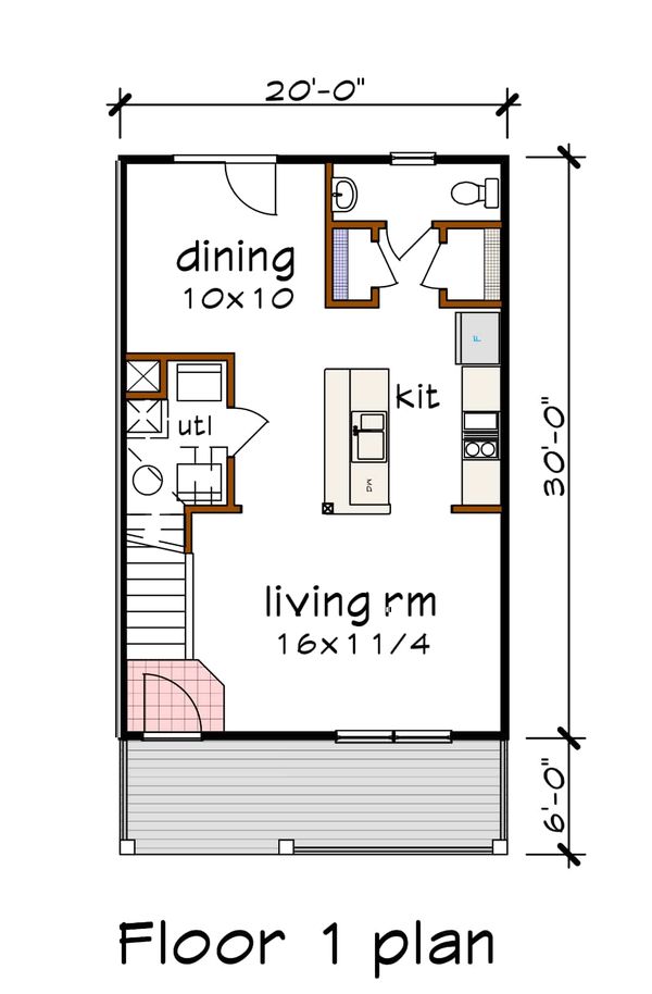 Home Plan - Craftsman Floor Plan - Main Floor Plan #79-311