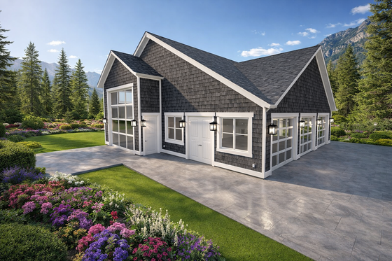 Exterior - Other Elevation for Craftsman House Plan #1060-470, 0 bath