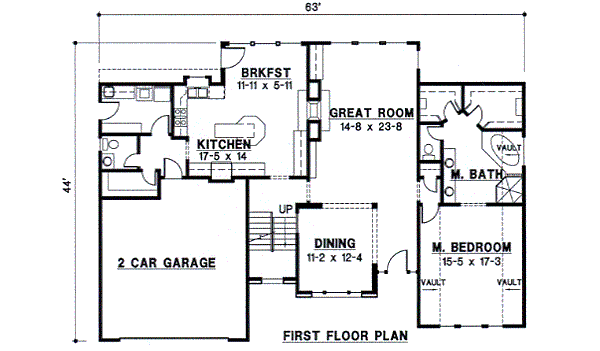 European Floor Plan - Main Floor Plan #67-225