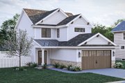Craftsman Style House Plan - 3 Beds 2.5 Baths 1586 Sq/Ft Plan #455-481 Exterior 