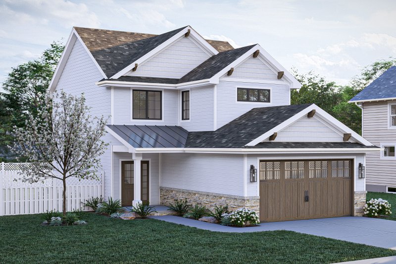 Architectural House Design - Exterior - Other Elevation for Craftsman House Plan #455-481 - 3 bed, 2.5 bath