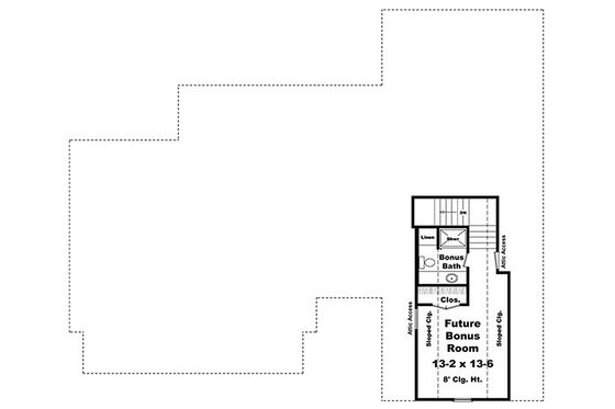 Floor Plan - Other Floor for Craftsman House Plan #21-289 - 3 bed, 2.5 bath