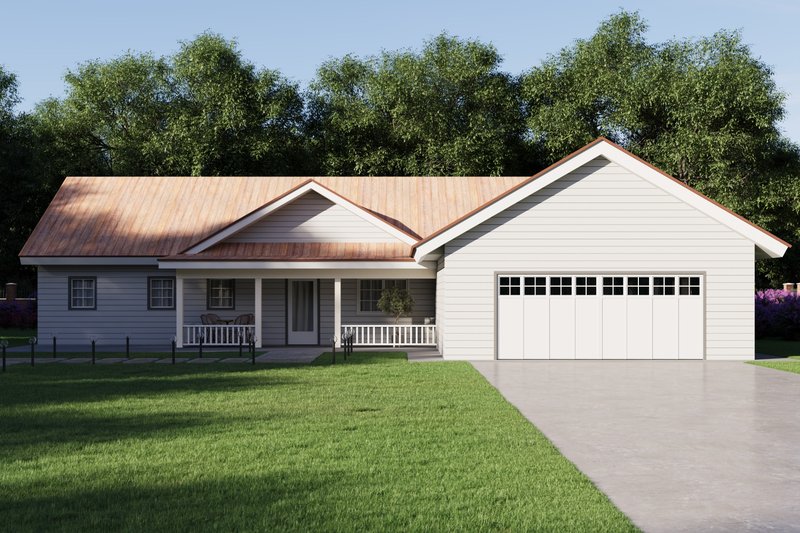 House Blueprint - Exterior - Front Elevation 5 for Farmhouse House Plan #1106-181 - 3 bed, 2.5 bath