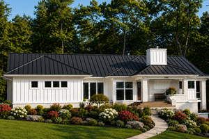 Architectural House Design - Exterior - Front Elevation for Farmhouse House Plan #928-461 - 3 bed, 2 bath