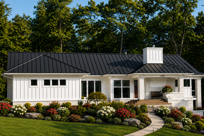 Architectural House Design - Exterior - Front Elevation 2 for Farmhouse House Plan #928-461 - 3 bed, 2 bath