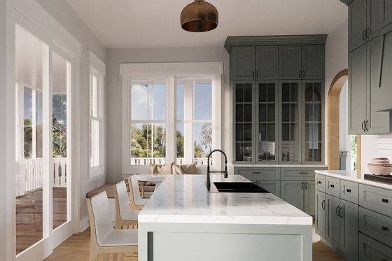 Interior - Kitchen for Farmhouse House Plan #1079-5 - 4 bed, 2.5 bath