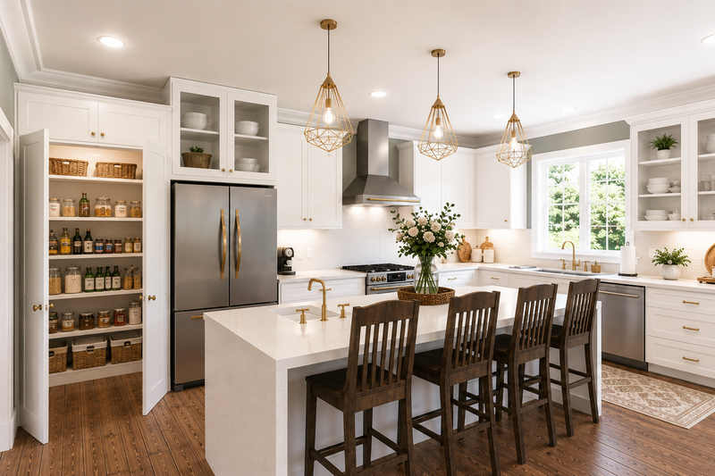 Dream House Plan - Interior - Kitchen 1 for Farmhouse House Plan #44-319 - 4 bed, 3.5 bath