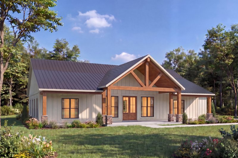 House Design - Exterior - Other Elevation for Farmhouse House Plan #1074-140 - 4 bed, 3 bath